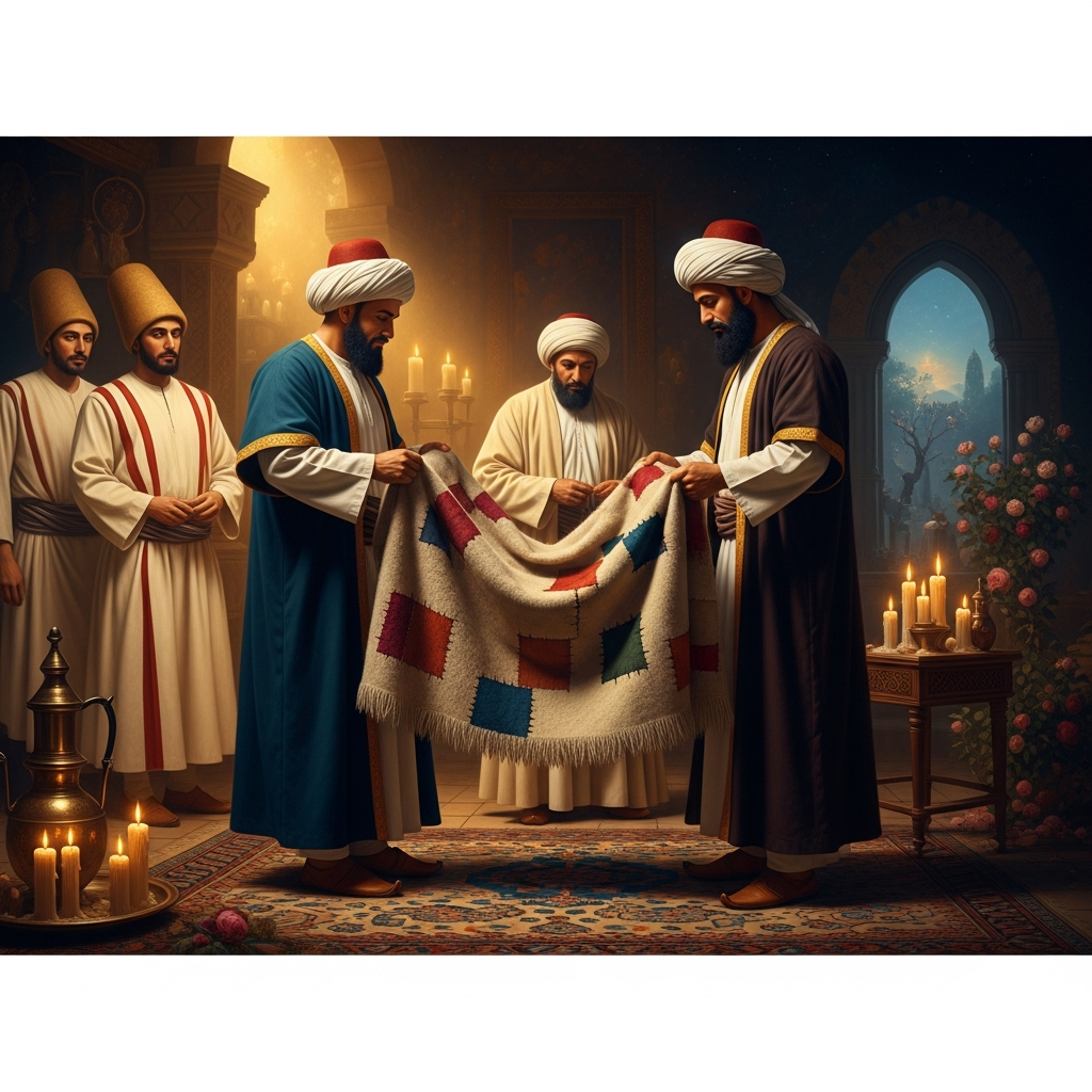 The Cloak Passed from Sheikh to Student