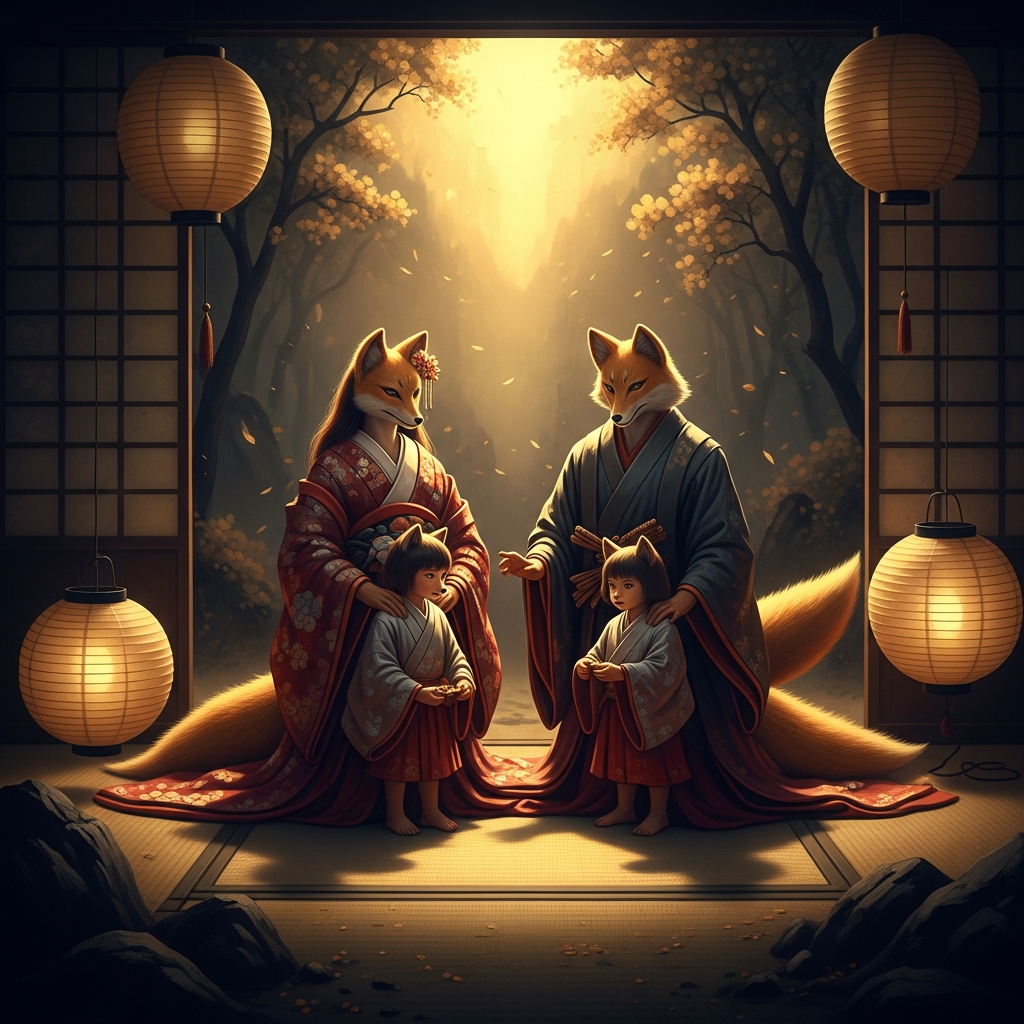 The Fox Bride and the Husband Who Looked