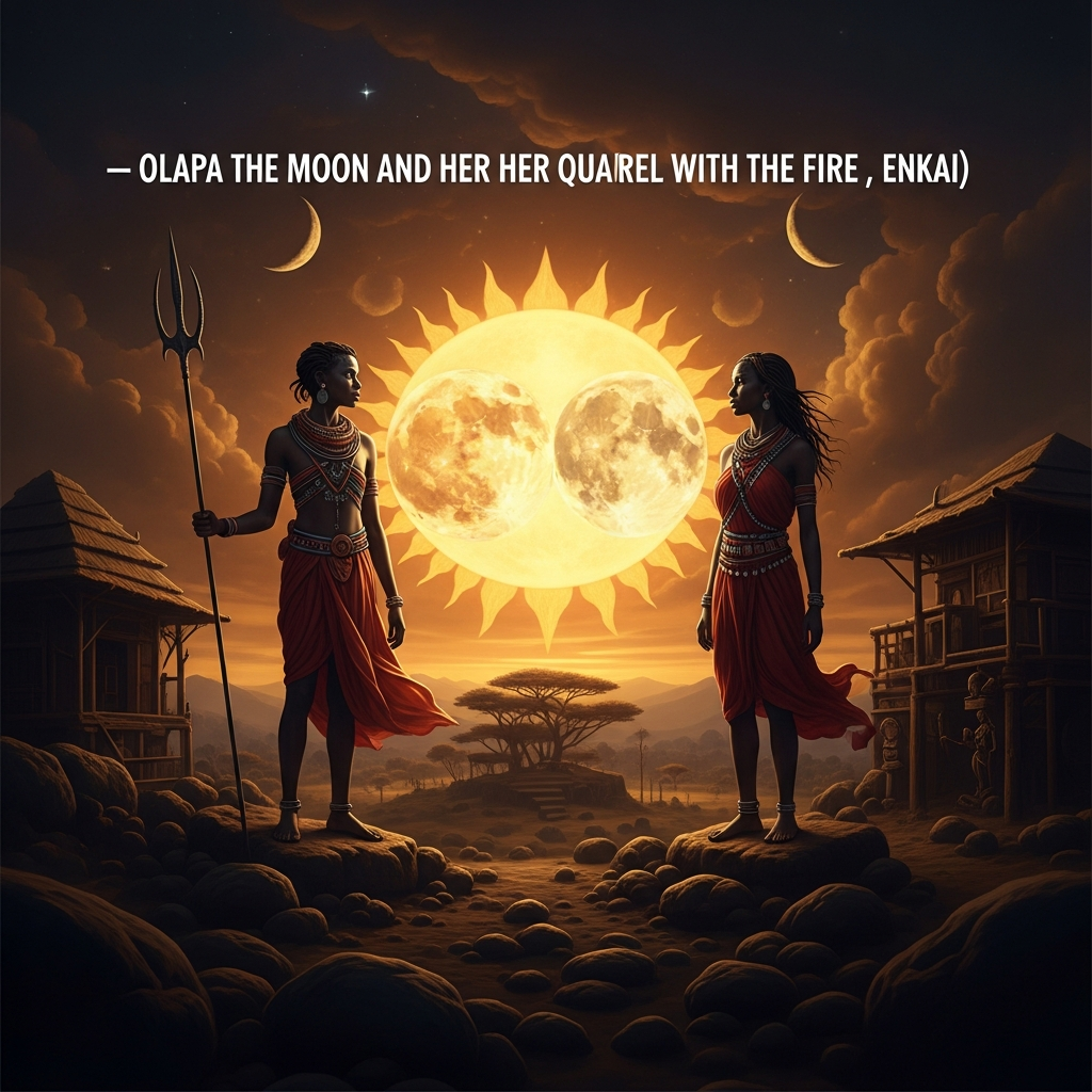 Olapa the Moon and Her Quarrel with the Sun