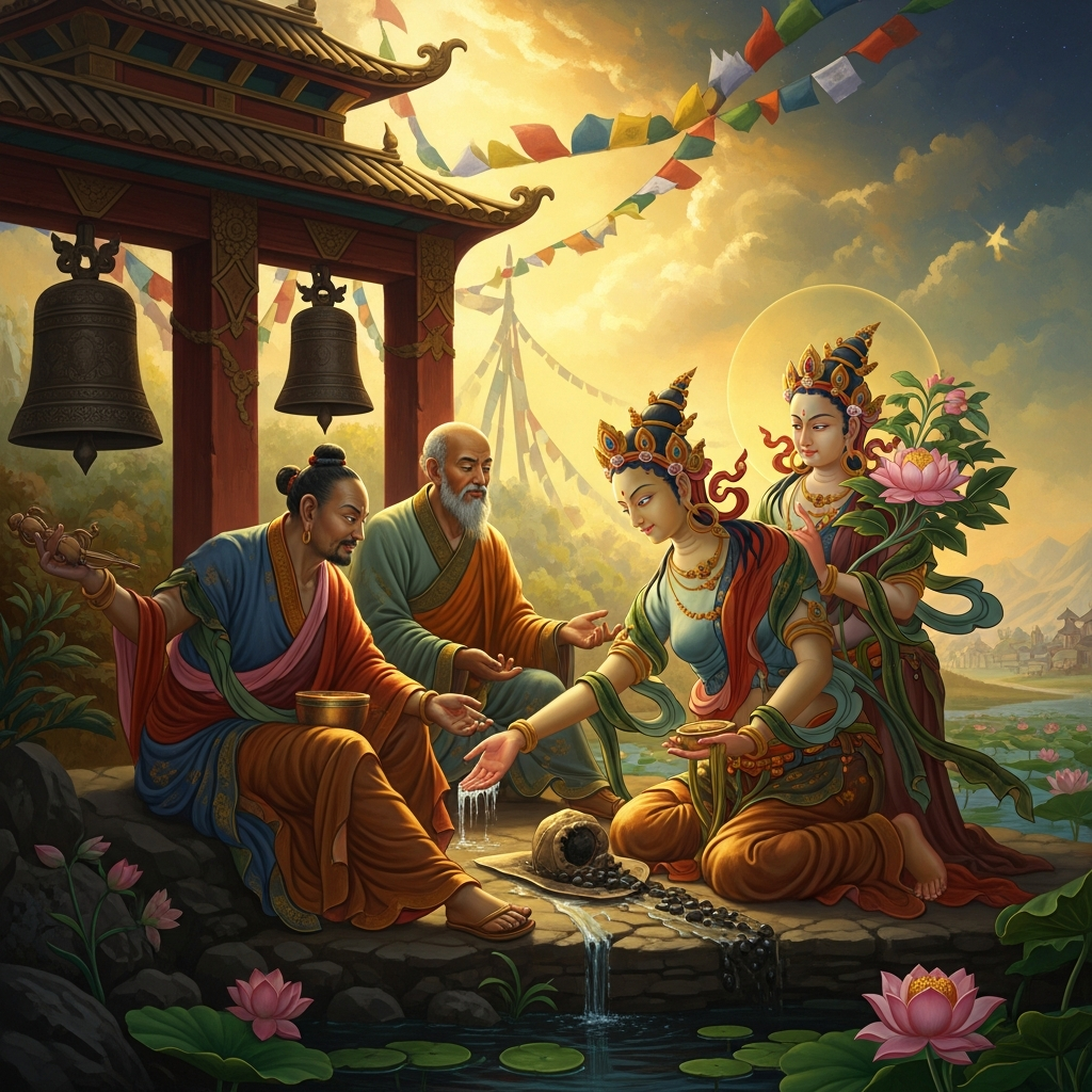 Machig Labdrön Goes to the Charnel Ground