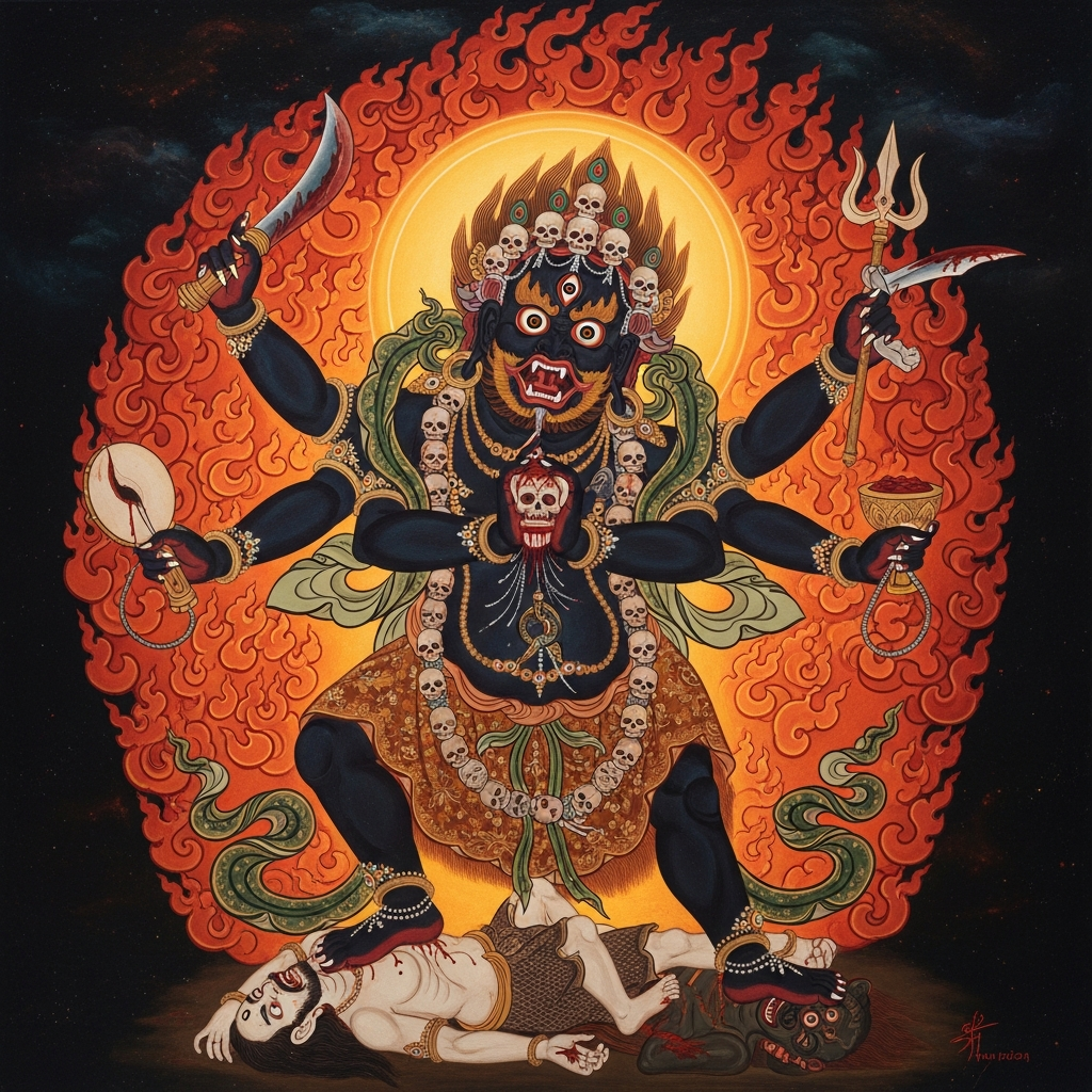 Mahākāla: The Black Protector Who Loves the Dharma