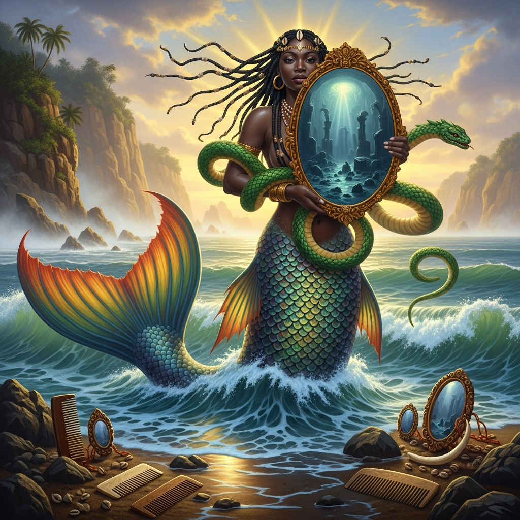 Mami Wata Rising from the River