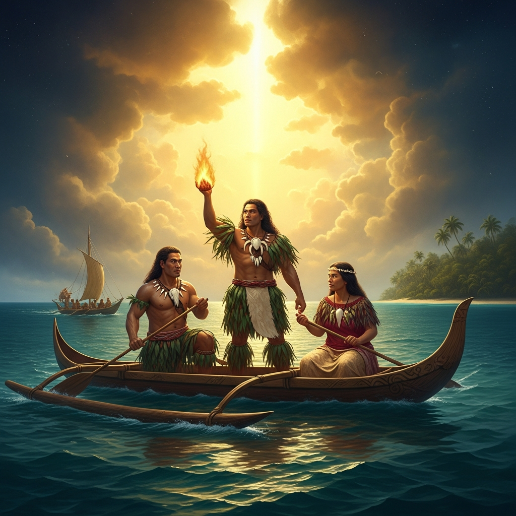 The First Fire in Polynesia
