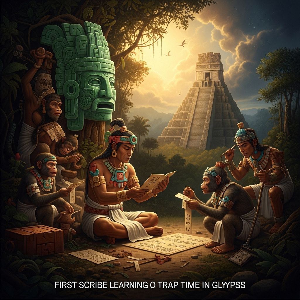 The First Scribe Learns to Trap Time in Glyphs