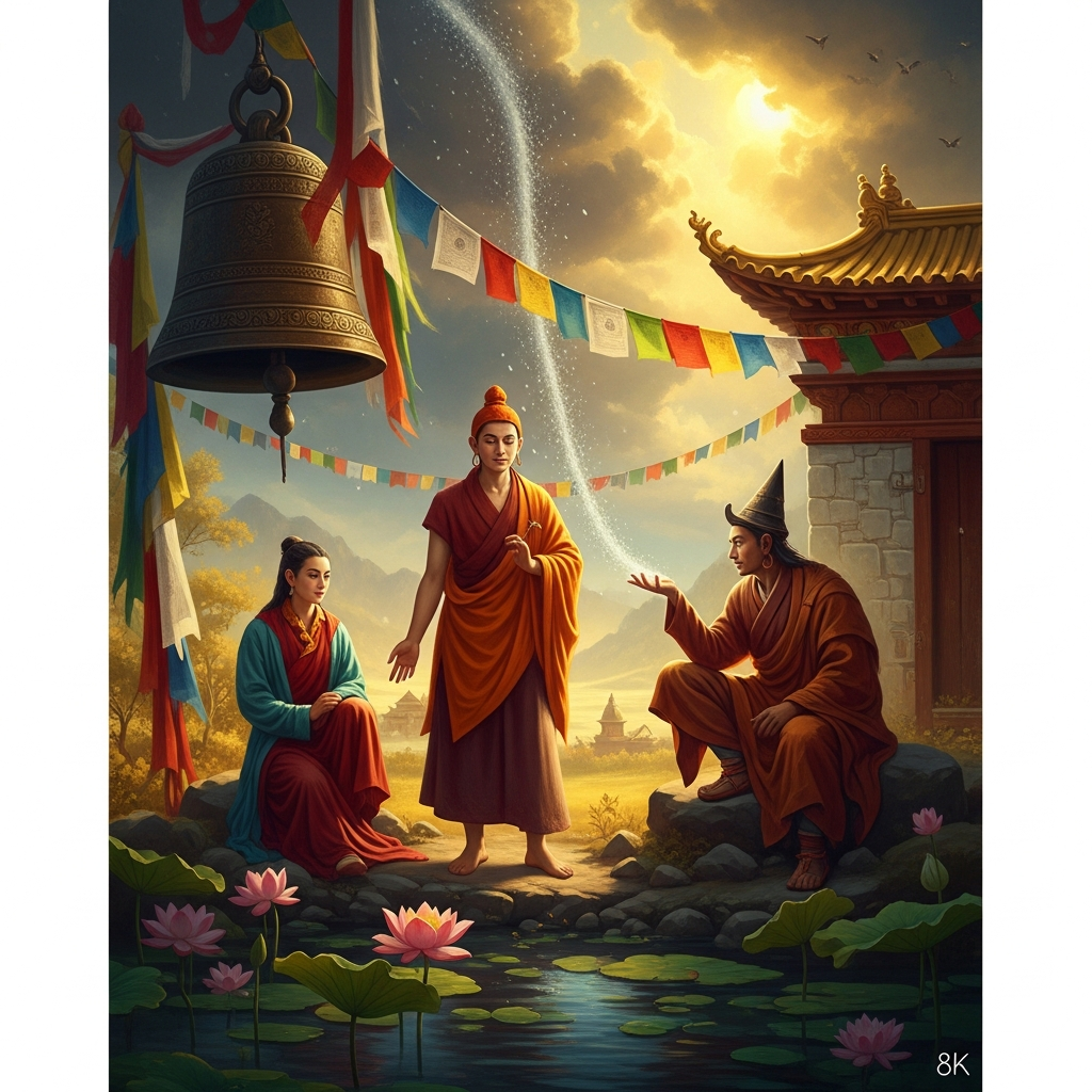 Milarepa Buys Hailstones to Kill His Enemies