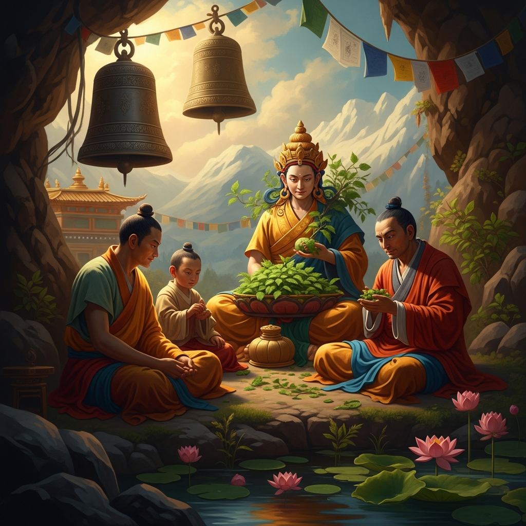 Milarepa Turns Green from Nettles