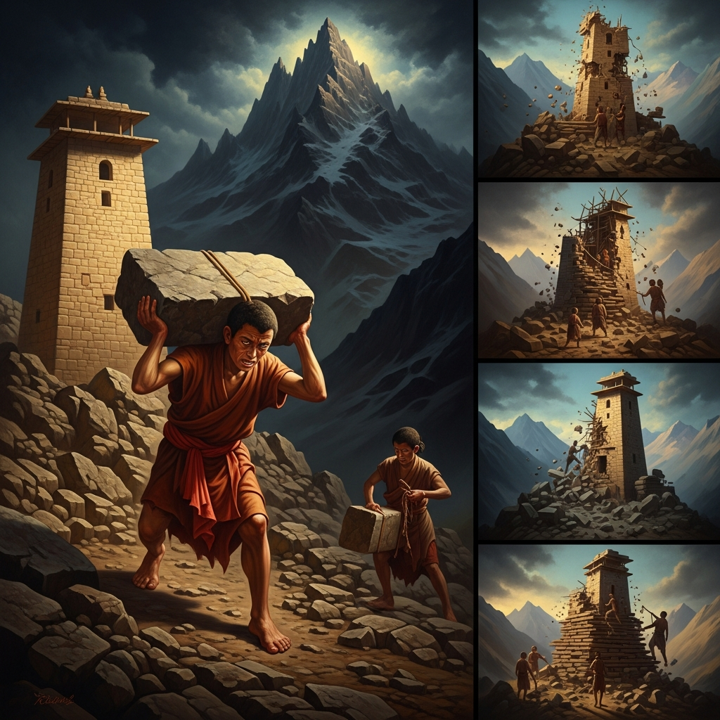 Marpa Makes Milarepa Build and Tear Down