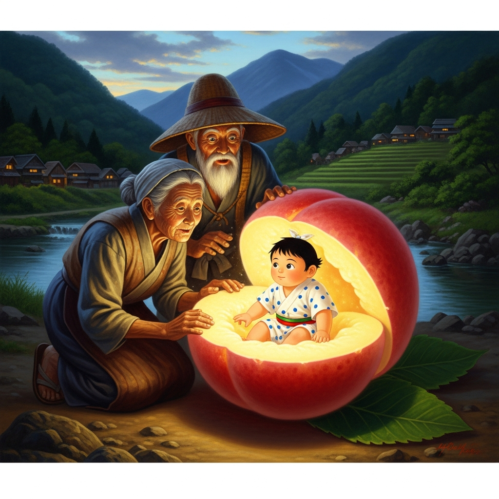 Momotarō Born from a Peach