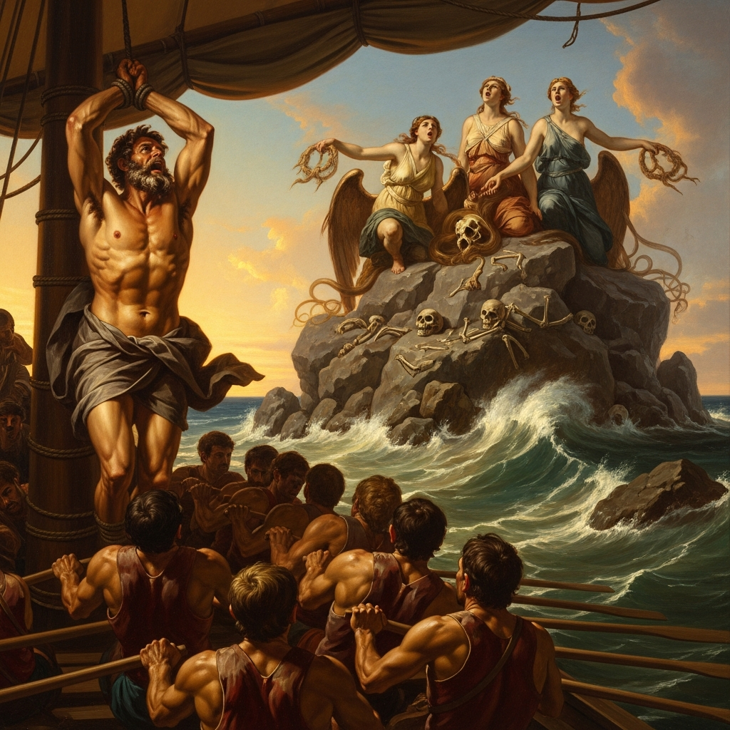 Odysseus and the Sirens: The Wax in the Ears, the Rope on the Mast