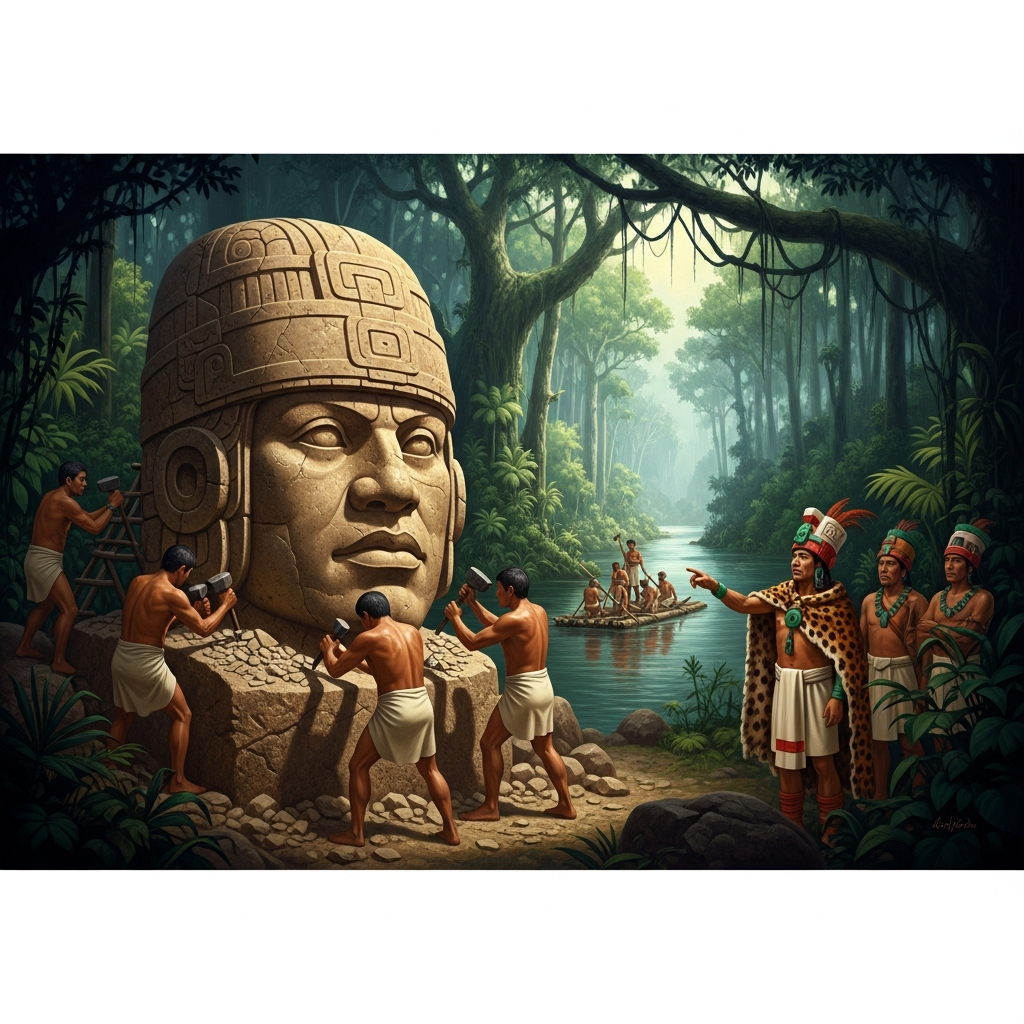 The Olmec Colossal Heads and Who Wears Helmets