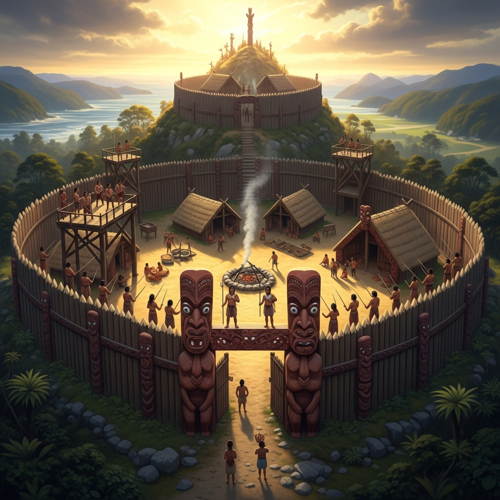 The Pā: When the Hill Itself Becomes the Warrior