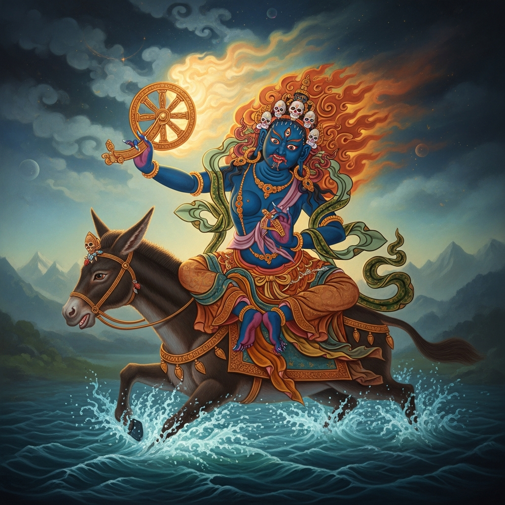 Pelden Lhamo Rides Her Mule Across the Sea of Blood