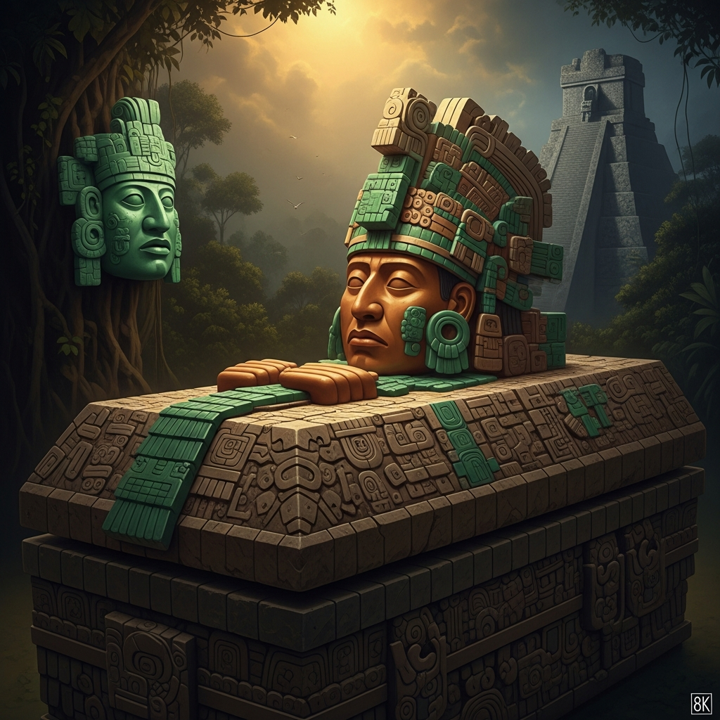 The Sarcophagus Lid of Pakal: The King as Maize God