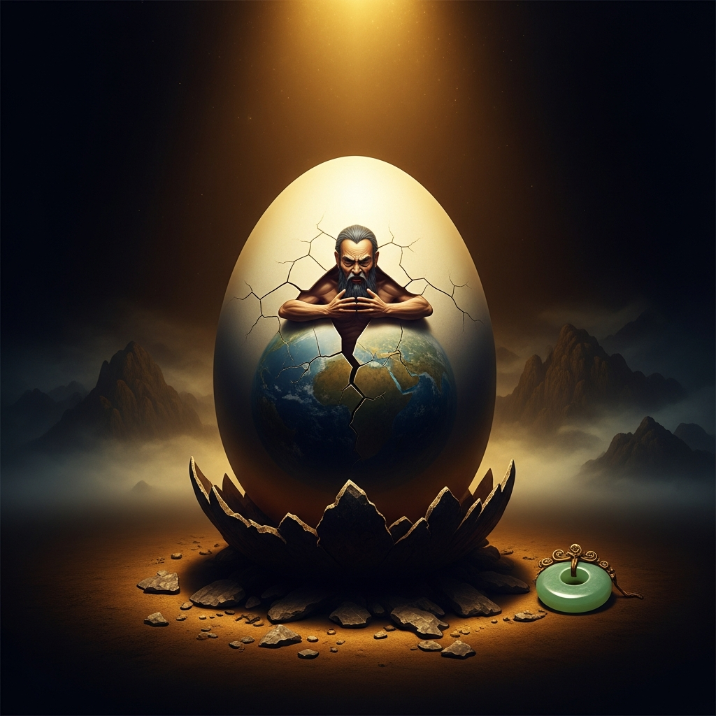 Pángǔ Cracks the Cosmic Egg