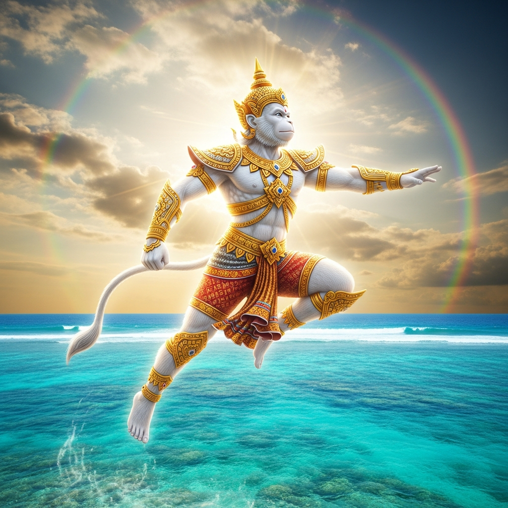 Hanuman in the Thai Ramakien