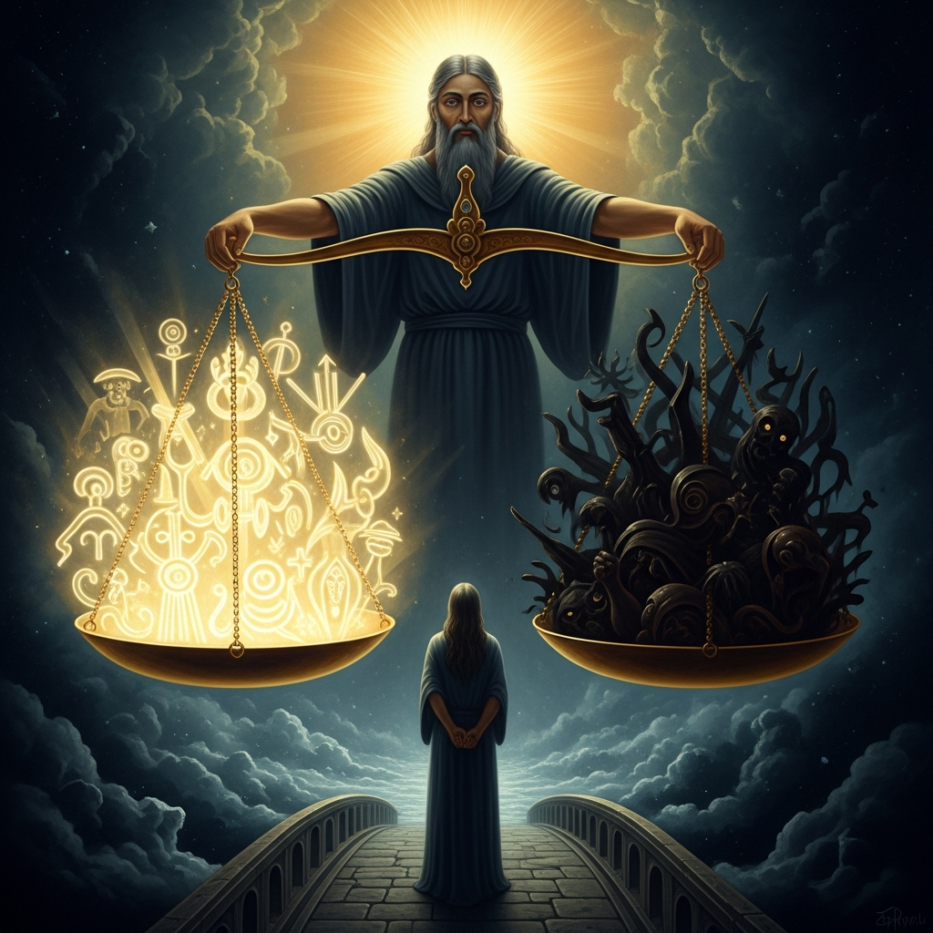 Rashnu Weighs the Soul