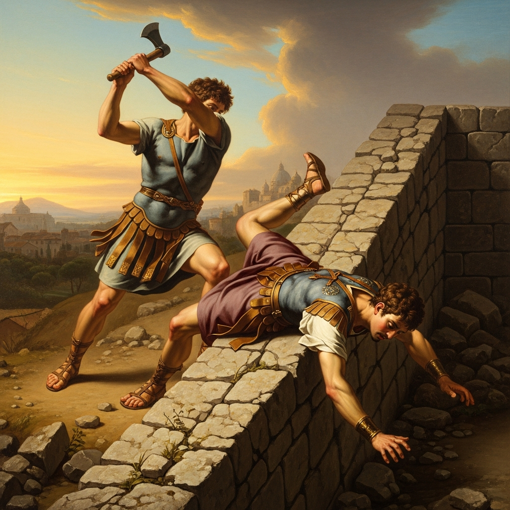 Romulus Kills His Brother at the Wall
