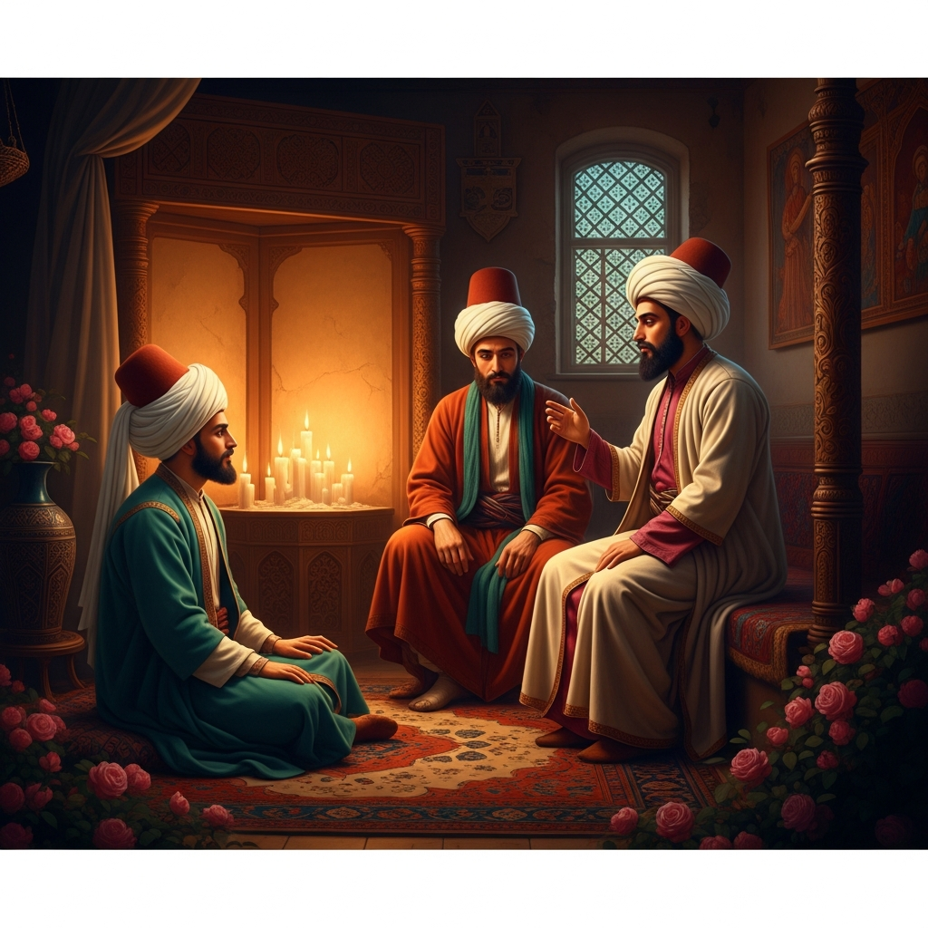 The Moment Rumi Met Shams and Fell Silent