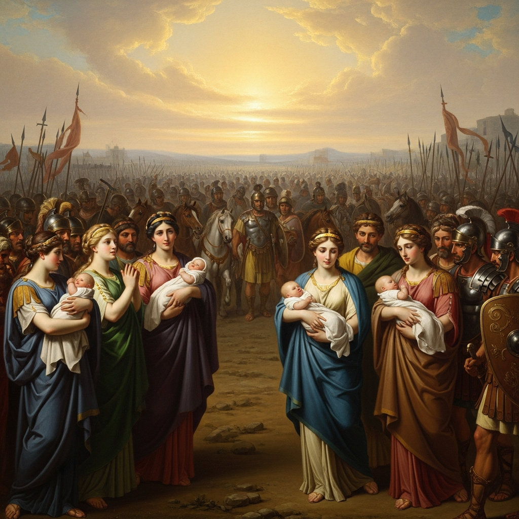 The Sabine Women Between the Armies