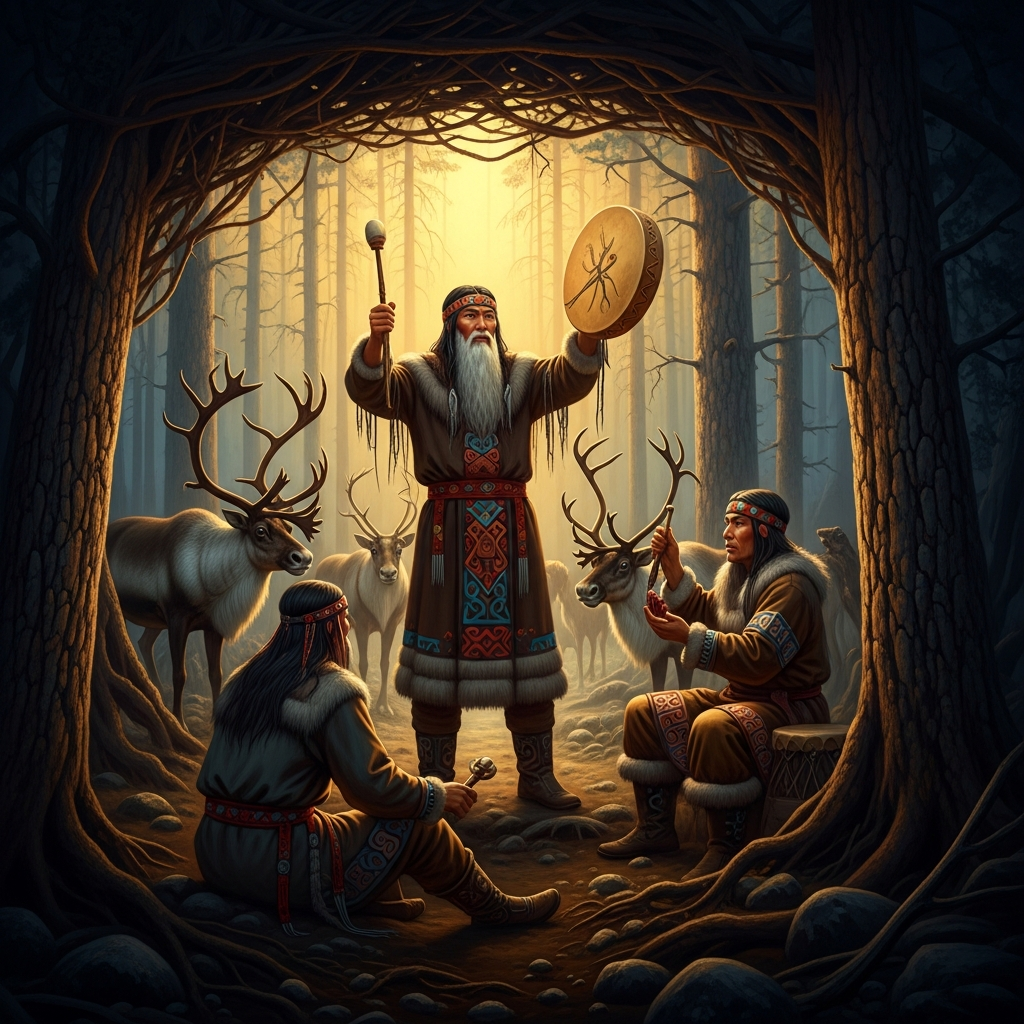 The First Shaman's Descent into the Lower World