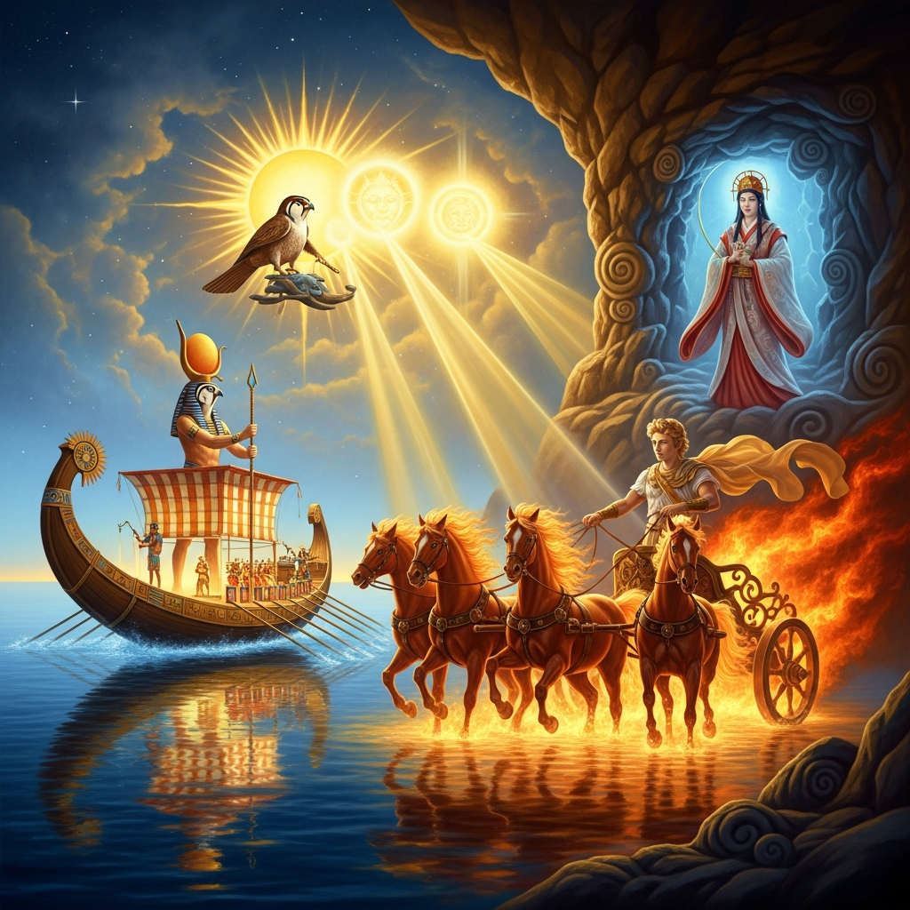 The Solar Pantheon: Ra, Apollo, Surya, Inti, and Amaterasu