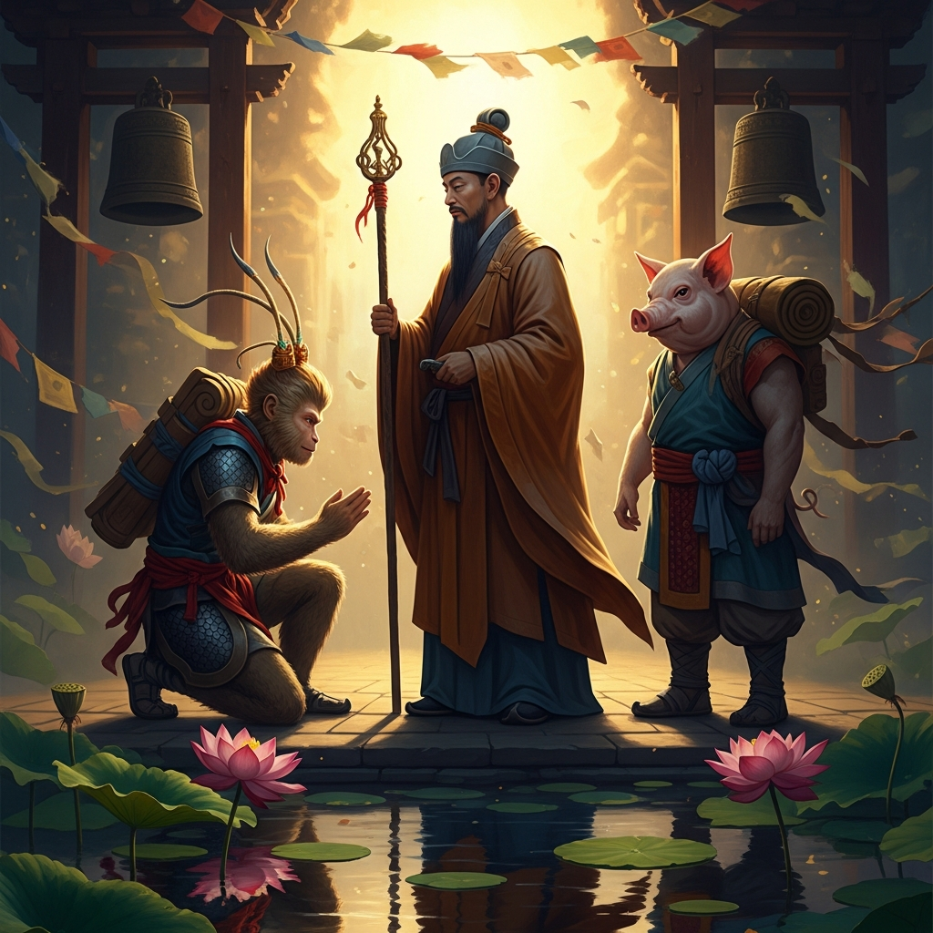 The Monkey King Becomes a Pilgrim