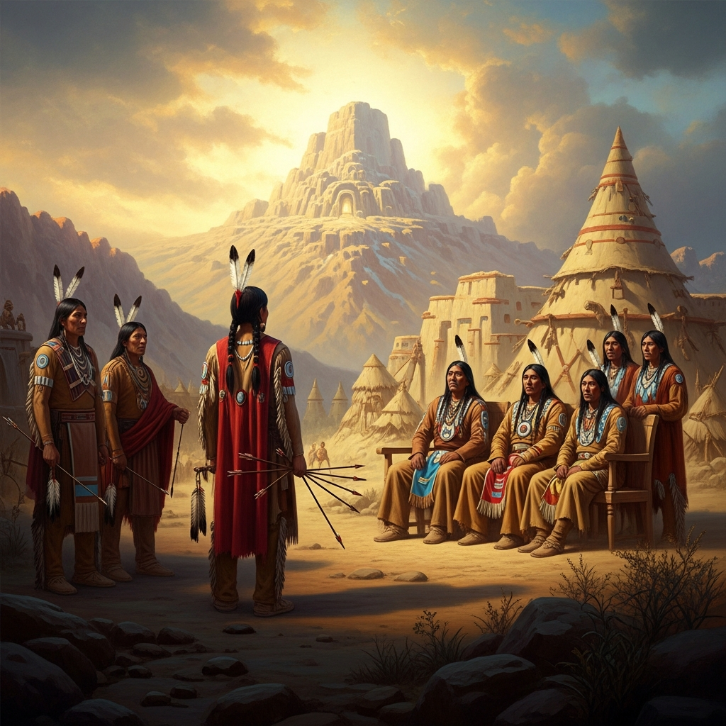 Sweet Medicine Brings the Sacred Arrows
