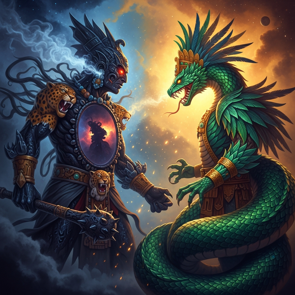 The Smoking Mirror and the Feathered Serpent