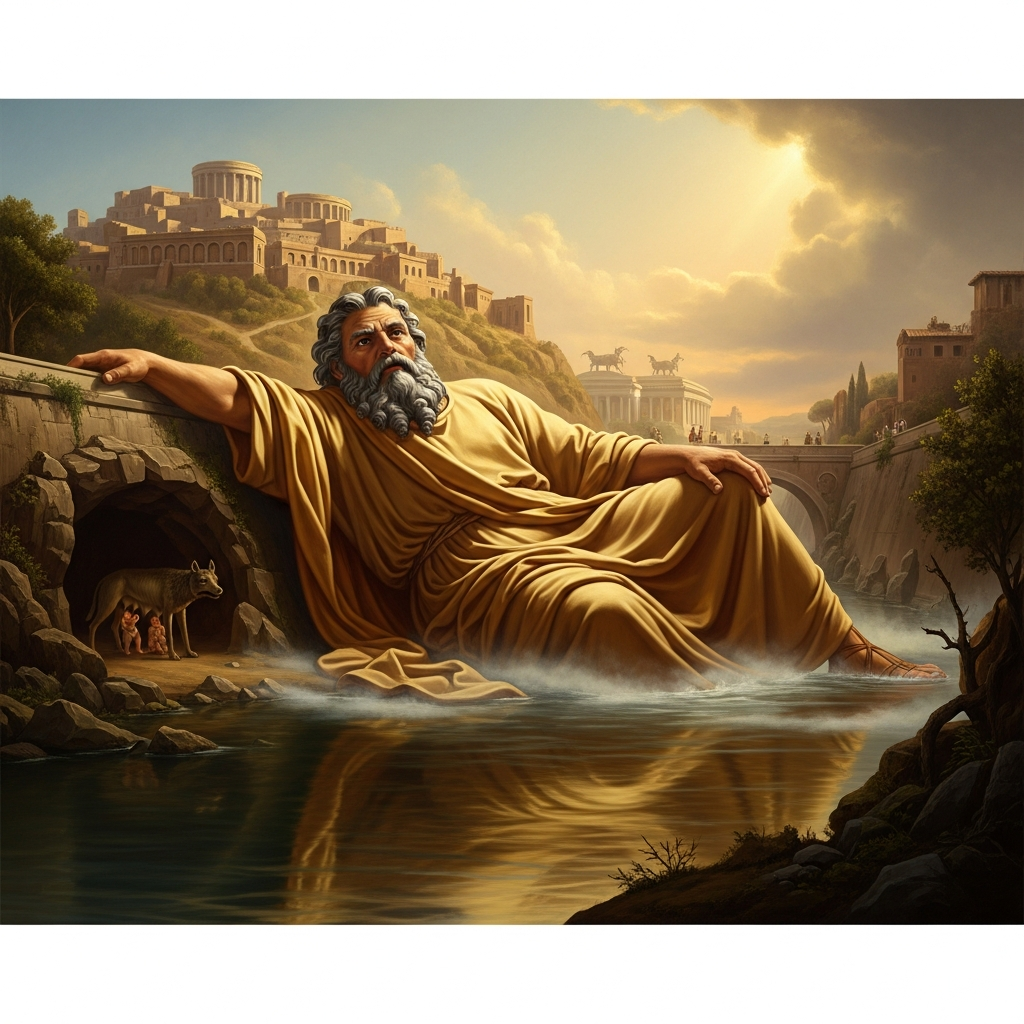 Father Tiber Speaks to Aeneas in a Dream