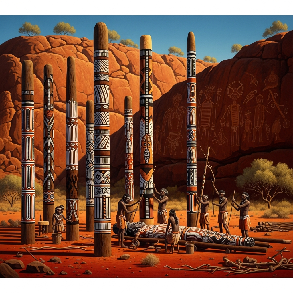 The Pukumani Poles: Carved for the Dead