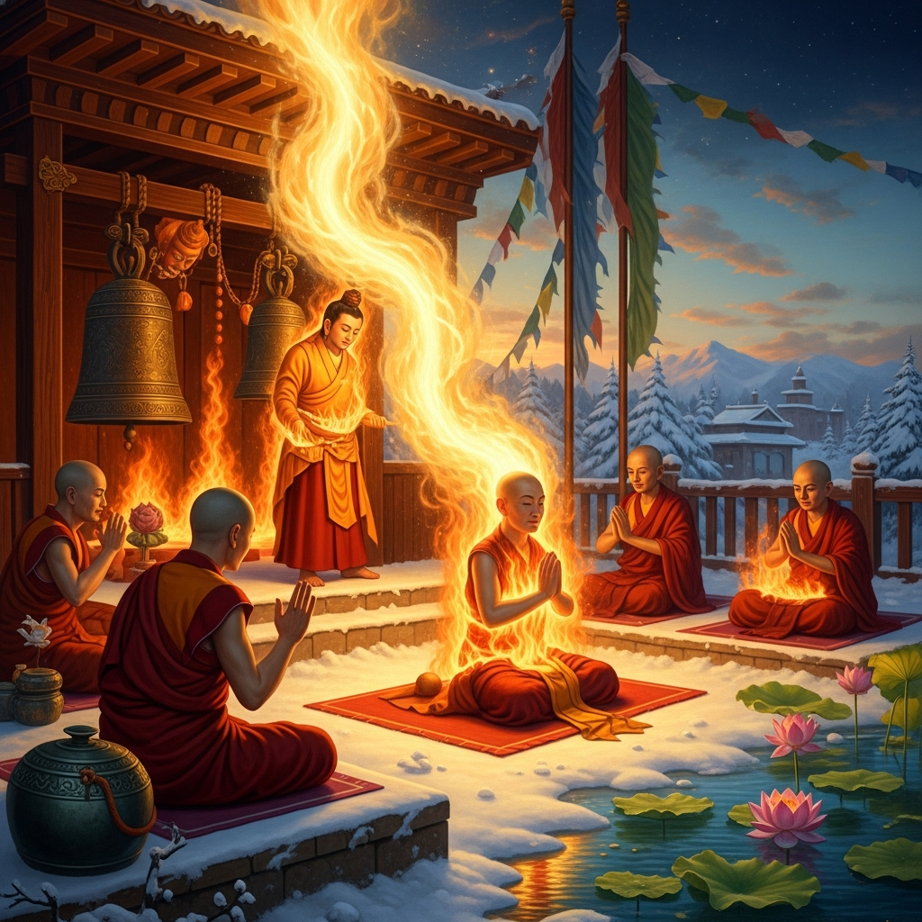 The Inner Fire That Melts Snow from the Body