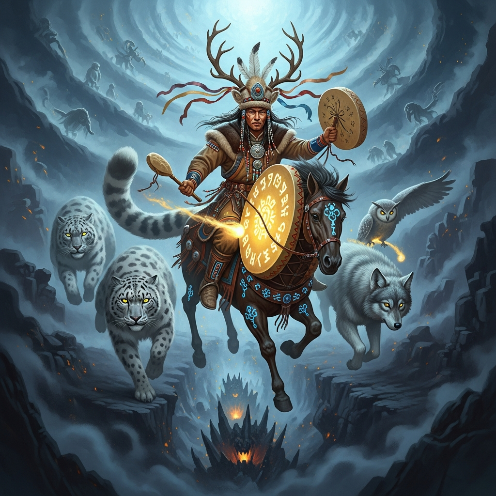 The Tuvan Shaman's Descent