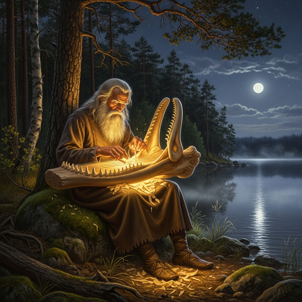 Väinämöinen and the Kantele of Pike-Bone