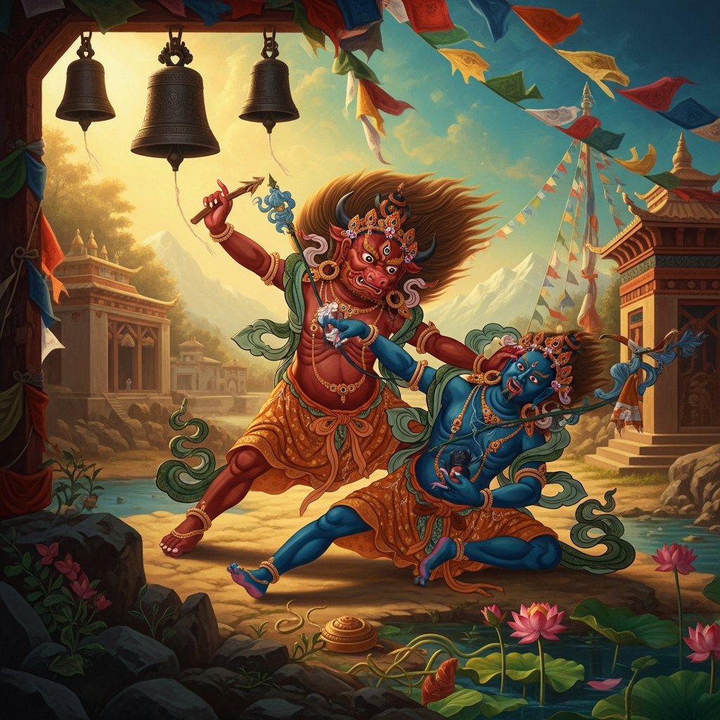 Yamāntaka Defeats the Lord of Death